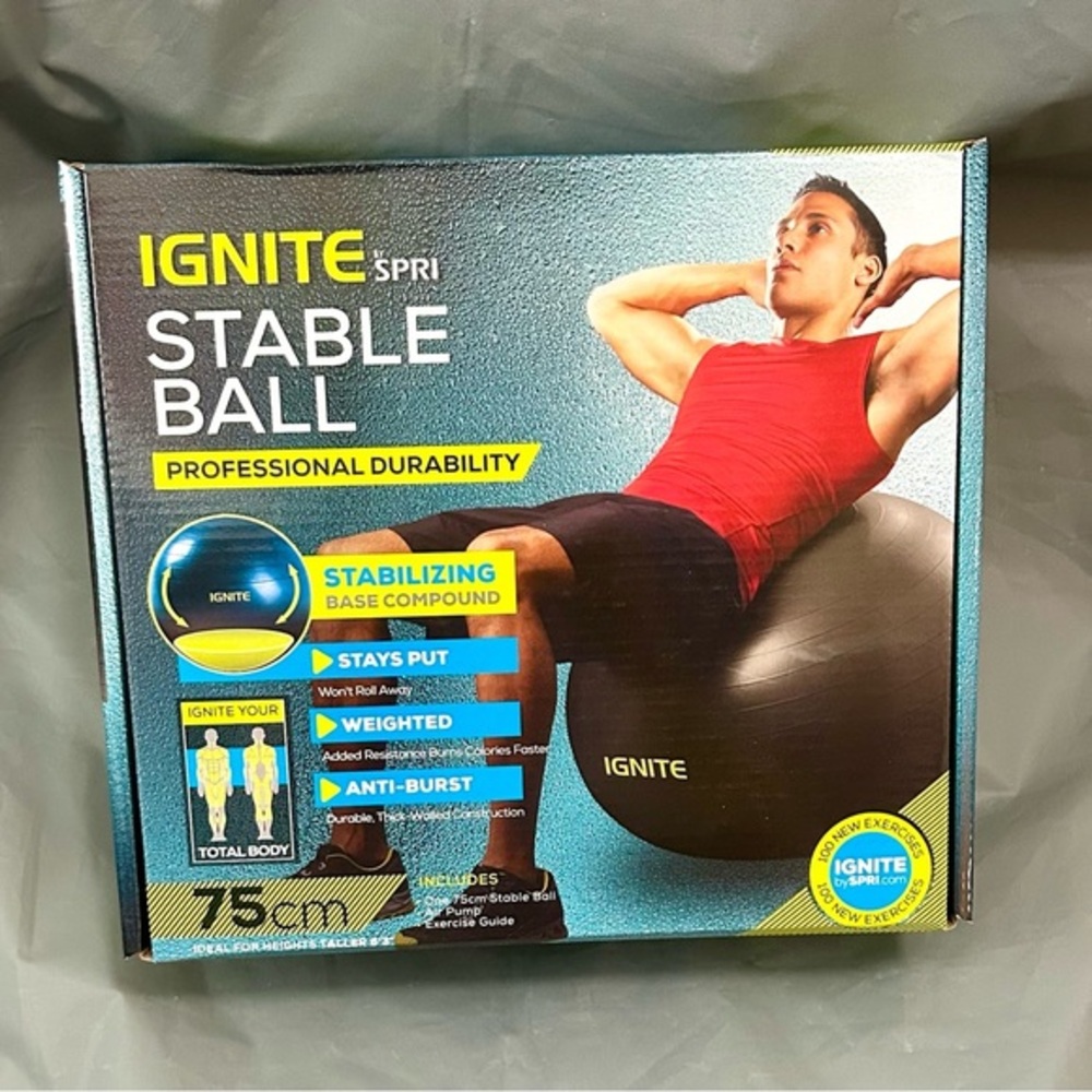 The Ignite/Spri Stable Exercise Ball, 75 cm